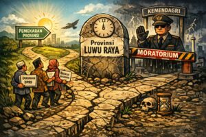 Ilustrasi: Luwu Raya di Persimpangan